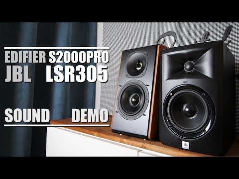 Edifier S2000 Pro vs JBL LSR305  ||  Sound Demo w/ Bass Test