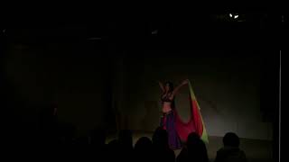 2018/02/24　Mee-YA long fan veil belly dance  Hafla at co-oh Tokyo ミーヤ　ロングファンベール