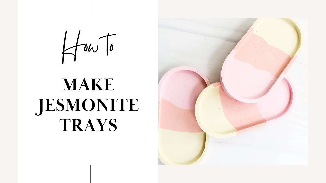 How To Make Jesmonite Trays YouTube
