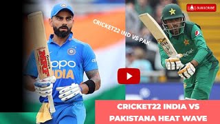 India vs Pakistan T20 Live part1| Cricket22 Ind vs Pak Live#cricket22 #indvspak #livestream #t20live
