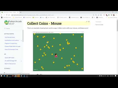 Python arcade - sprite collisions explained, video 1