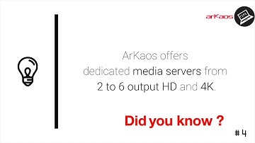 Did you know that ArKAos offers dedicated media servers from 2 to 6 output HD and 4K?