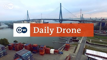 #DailyDrone: Köhlbrandbrücke, Hamburg