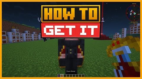 🟨 HOW to GET PURE BLOOD in the VAMPIRISM MOD in MINECRAFT
