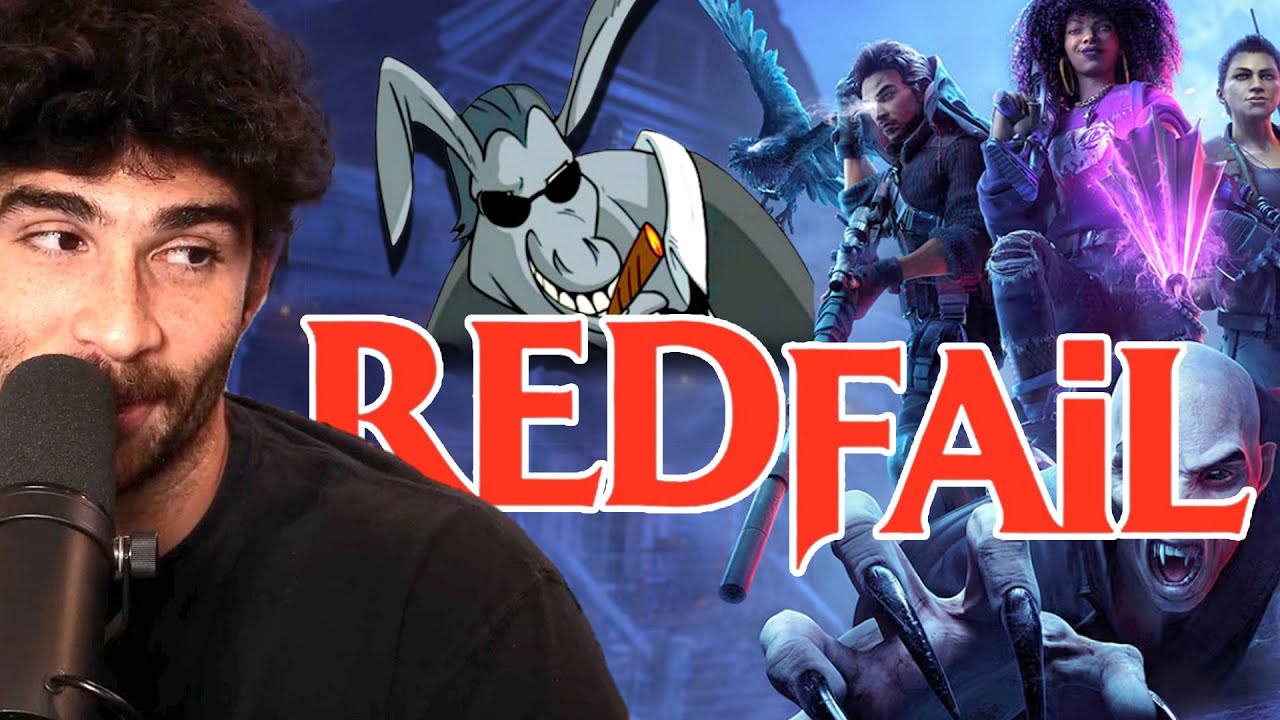 Hasanabi reacts to REDFAIL | videogamedunkey - YouTube