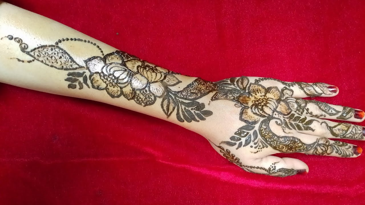 Beautiful Floral Mehndi Design For Back Hand | Simple & Elegant Henna Art | mehndi design 