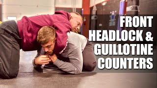 Countering The Front Headlock & Guillotine - Wrestling / Jiu-Jitsu
