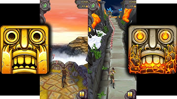 Temple Run 2 Sky Summit Vs  Temple Run 2 Volcano Island