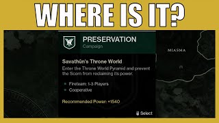 How To Find The Preservation Mission Destiny 2 Witch Queen - Tips For Completing Preservation SOLO