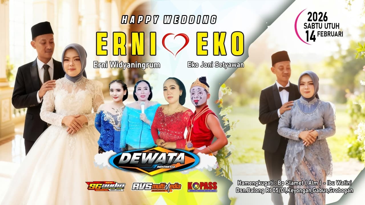 🔴 LIVE  Campursari DEWATA  || NEW SG Audio || Wedding ERNI ❤ EKO || RVS MULTIMEDIA