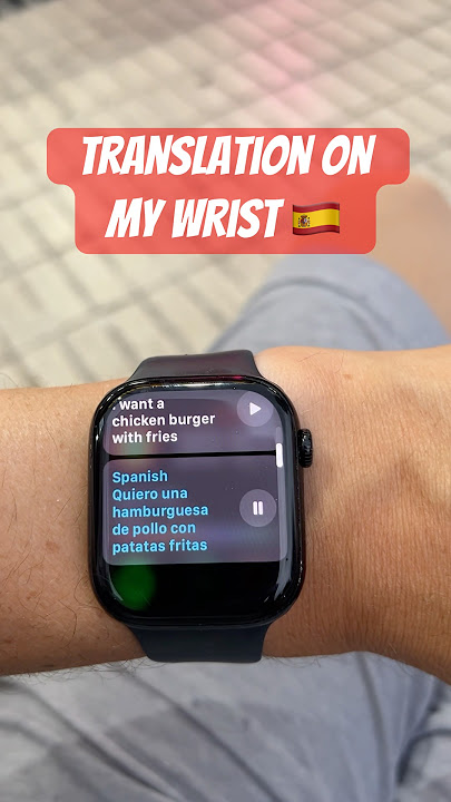 Instant translation on my wrist is genius. Gracias Siri 🇪🇸 #applewatchseries10