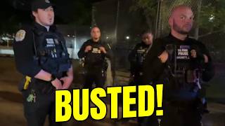 Holy SH*T! FEDERAL POLICE Swarm Man for Catching Their Blue-Line Buddy SNOOZING