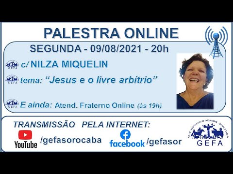 Assista: Palestra Online - c/ NILZA MIQUELIN (09/08/2021)