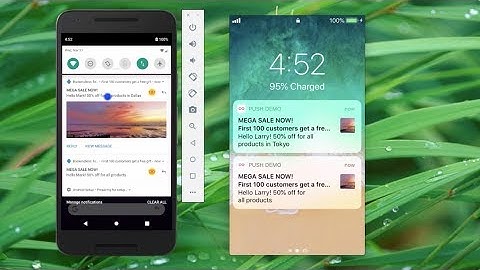 Backendless Push Notifications Templates and API