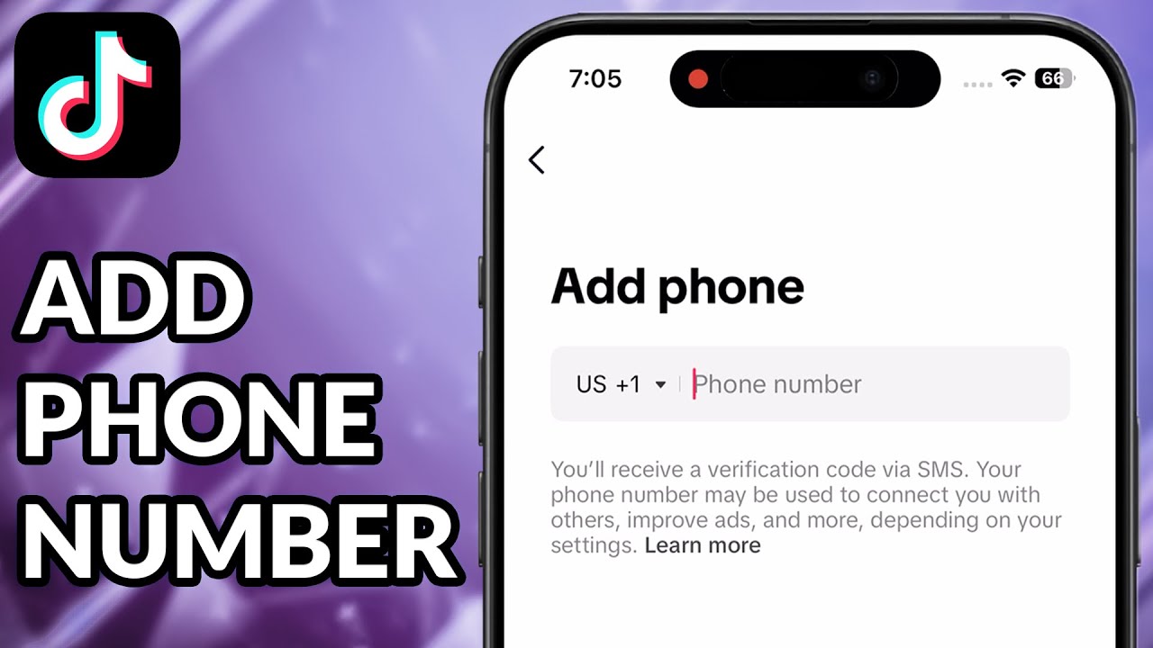 How To Add Phone Number In TikTok - YouTube