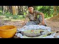 Yummy Cooking Big Fish with Aluminum Recipe near River in Forest | Primirose Life