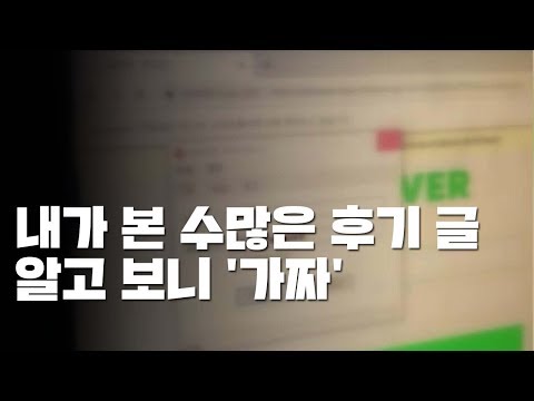 내가 본 카페 후기 글도?...알고 보니 '위장 광고' / YTN