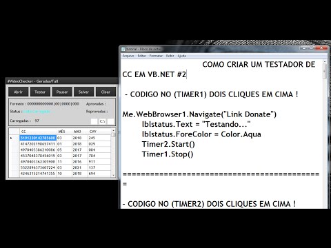 ► COMO CRIAR UM (TESTADOR DE CC EM VB.NET #2) 28/06/2016 ✔