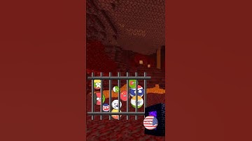 Minecraft entities in nutshell Part 8 || countries in nutshell#countryballs #worldprovinces #shorts