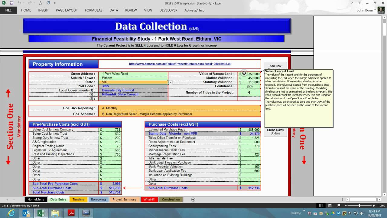 03 Data Entry   Property Information
