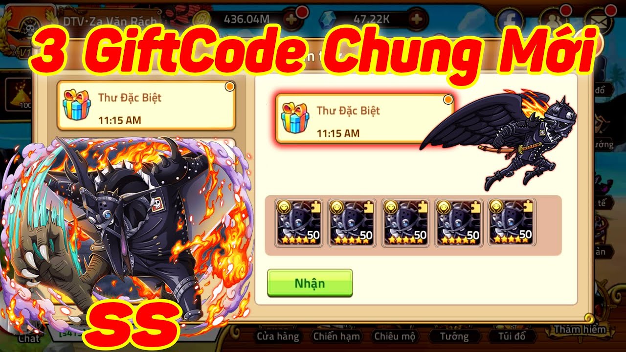 Huyền Thoại Hải Tặc – 3 GiftCode Chung Tướng King