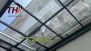 Giếng trời tự động mở 50/50 tích hợp cảm biến nước mư