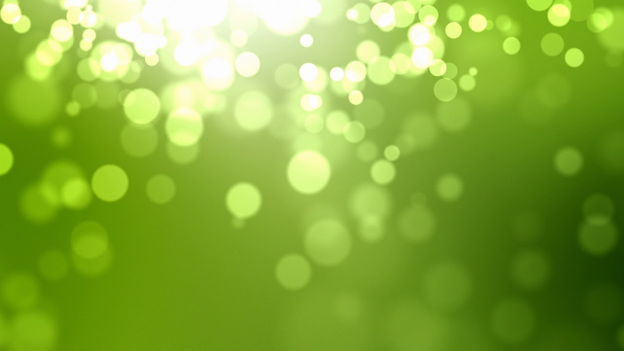 Bokeh Effect Green Background YouTube