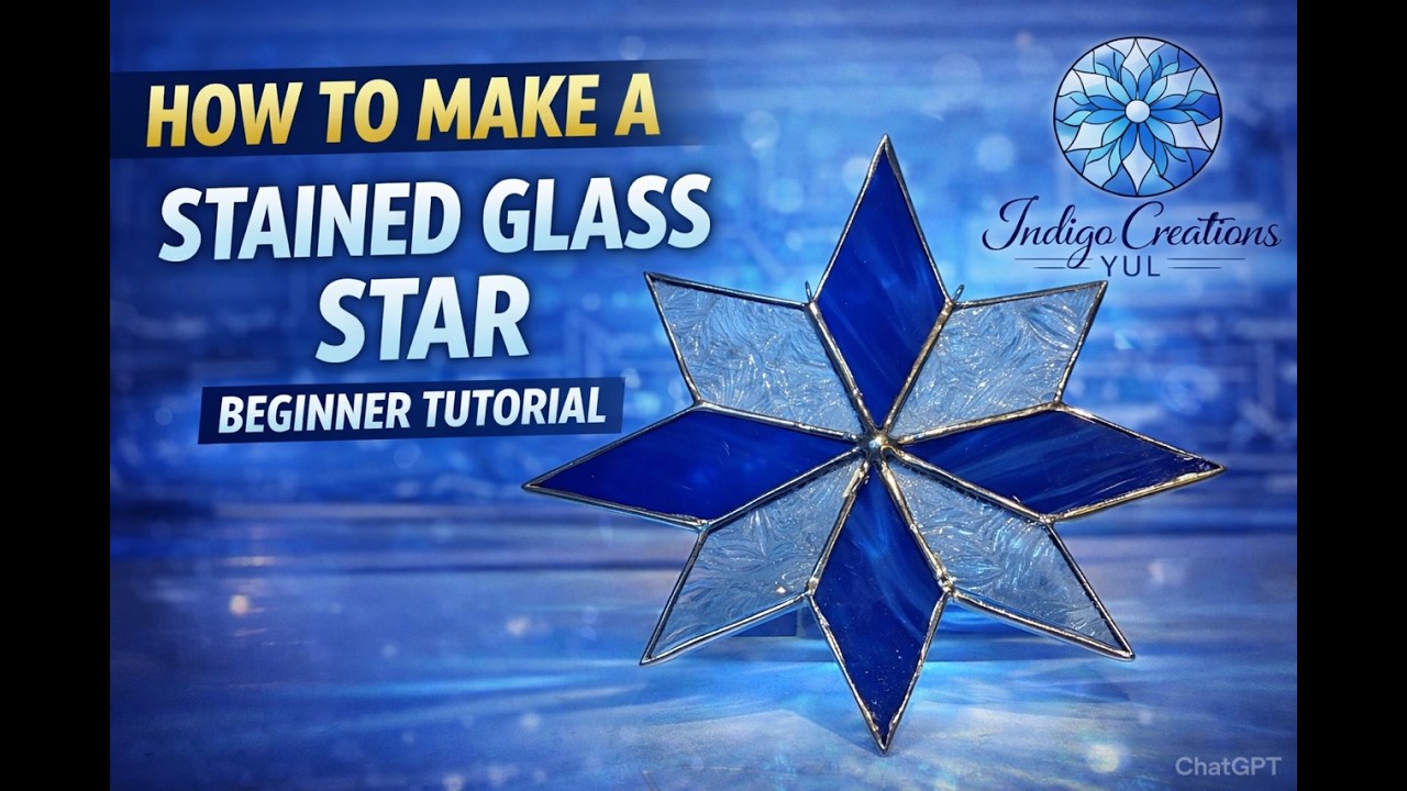 How to Make a Stained Glass Star ⭐ | Beginner Step-by-Step