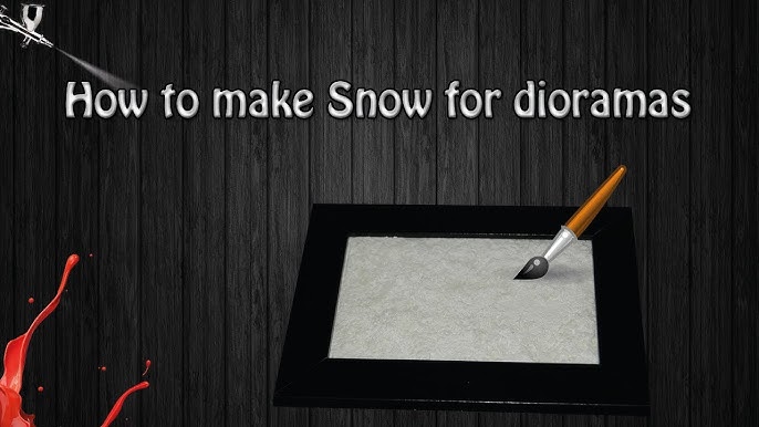 How To Make Snow For Dioramas - Youtube