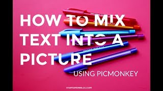 How to mix text into a picture PicMonkey Tutorial  Image and Text Overlay