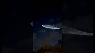 The SpaceX Falcon 9 launch on 2.10.25, passing behind the clouds as a “space jellyfish” forms.