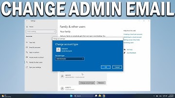 How To Change Windows 11 10 Administrator Email