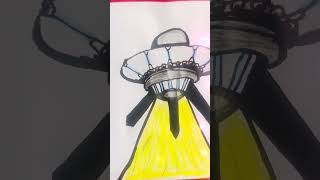 Bright &amp; Fun UFO drawing
