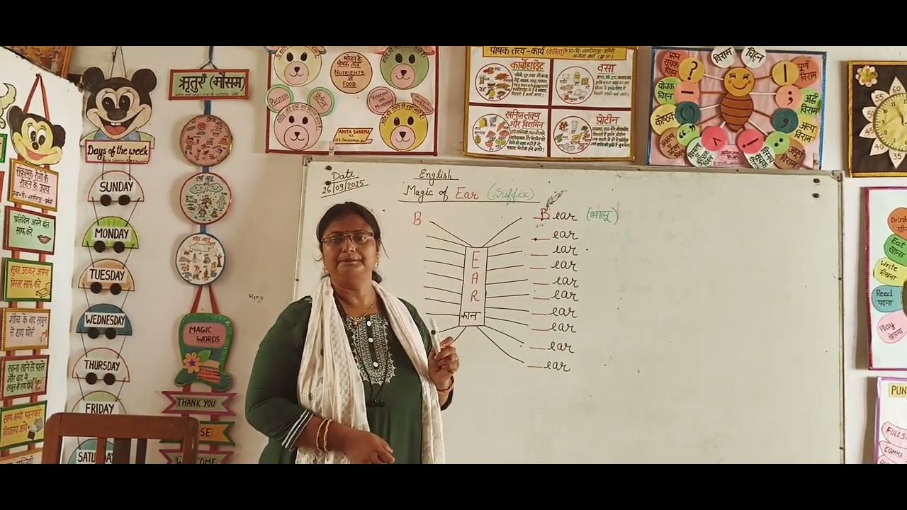 English teaching... Suffix( Magic of"ear").... 