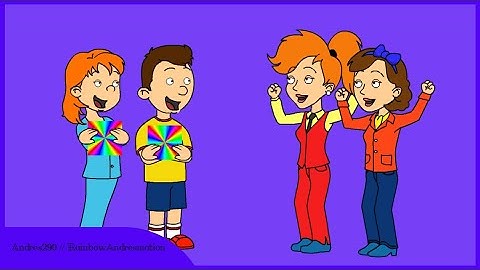 Caillou and Rosie Gets The Rainbow Cards/Ungrounded