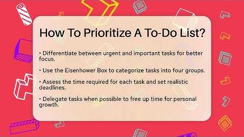 How To Prioritize A To-Do List? - The Personal Growth Path