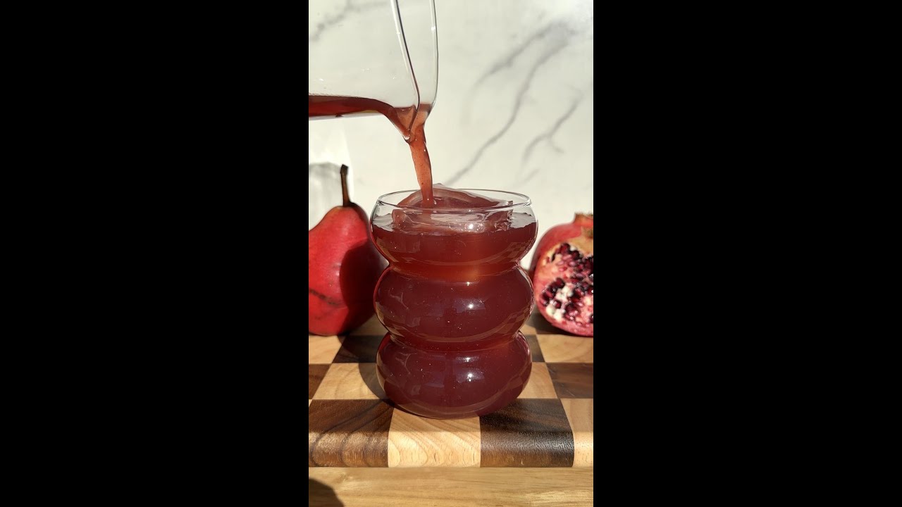 Pear Pomegranate Agua Fresca