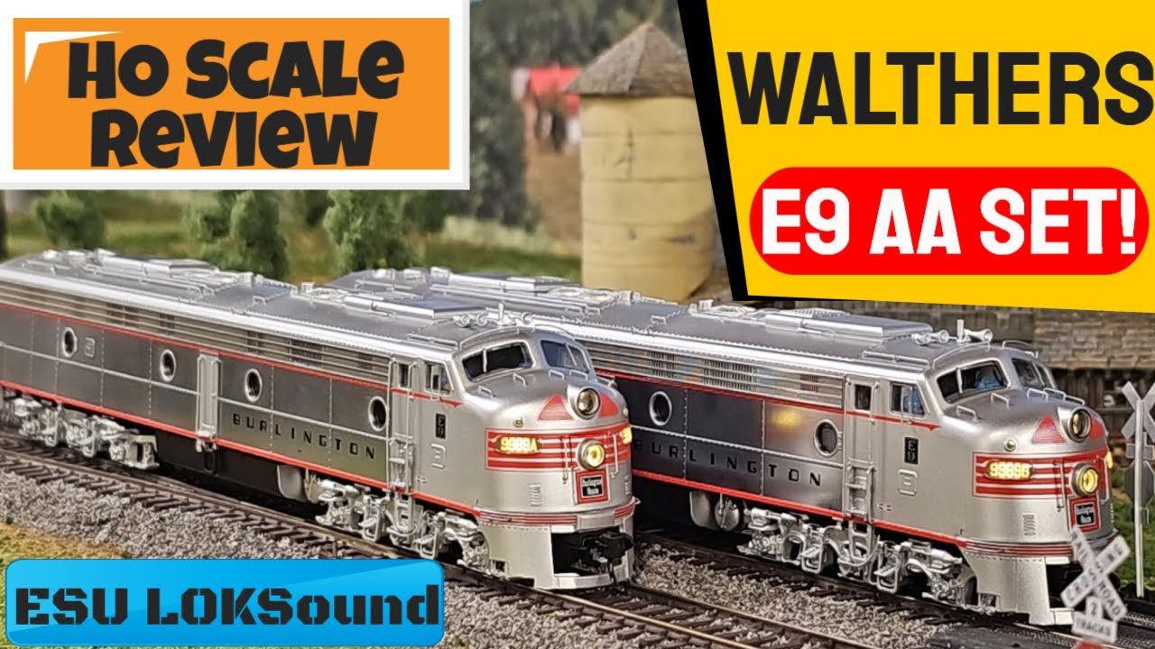 Walthers E9AA Duo Review: HO CB&Q Set with ESU LOKSound/DCC/DC! New 2024 Run w/ Etched Metal grills.