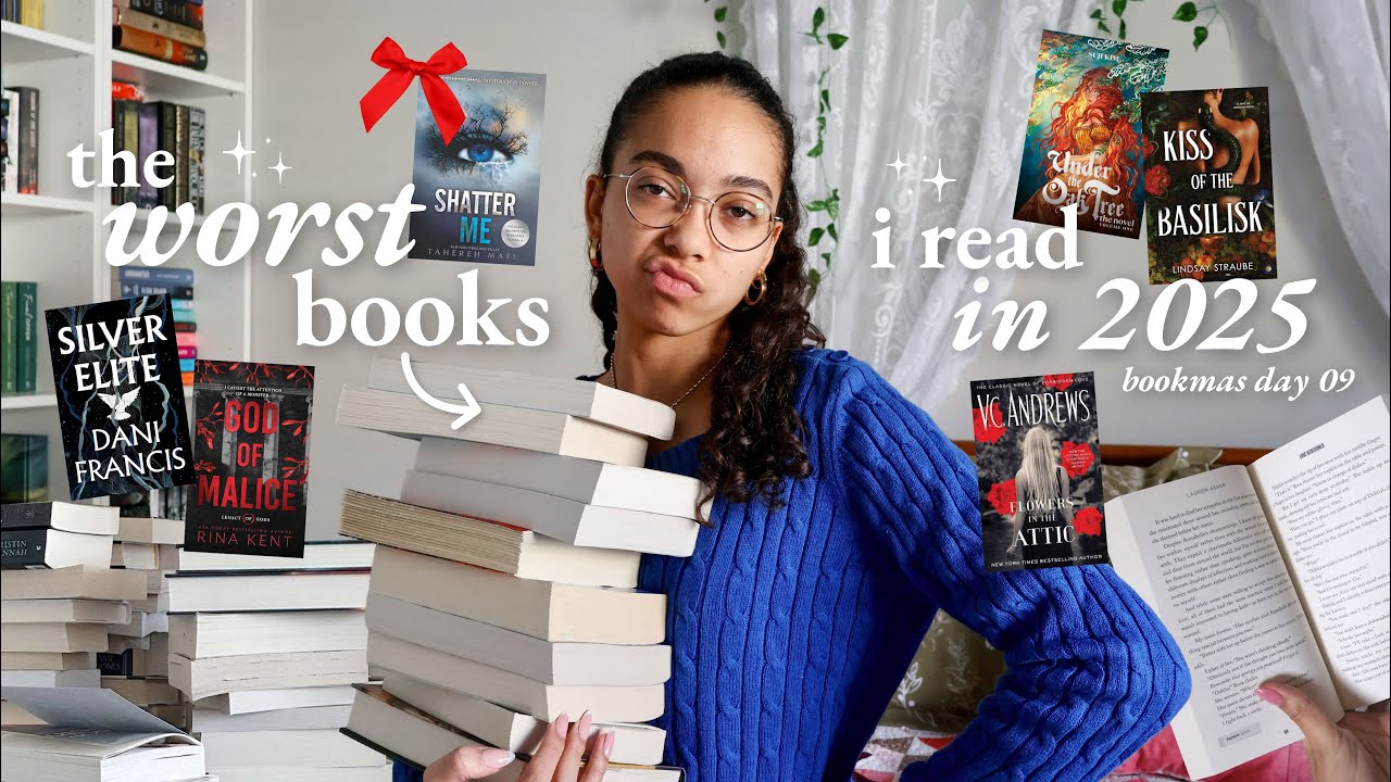 my WORST books + dnfs from 2025 !! ★ welcome to a 32 min book rant LMAO | bookmas day 09