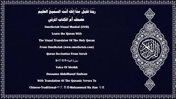 9 忏悔章 سورة التوبة Chinese Traditional 中文 繁體 Muhammad Ma Jian 马健 Radwan