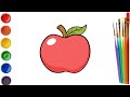 Bolalar uchun olma rasm chizish/Drawing Apple for children/Рисование яблоко для детей
