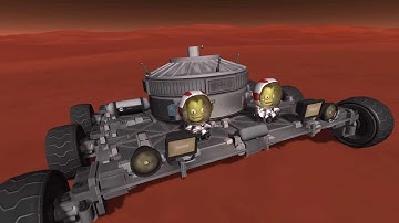 Kerbal Space Program - Funny rover crash on Duna