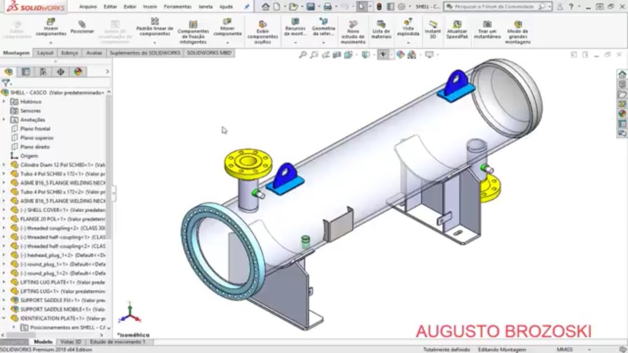 Solidworks Heat Exchanger 02 de 08 YouTube