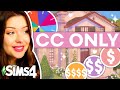 Each Room is a Different BUDGET Using ONLY CUSTOM CONTENT in The Sims 4