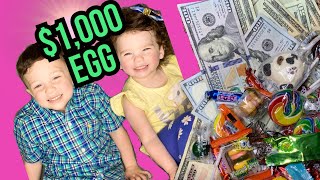 The GIANT money surprise easter egg hunt | Quarantined Easter Fun Inside 2020!
