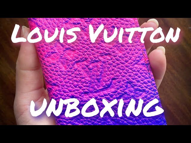 Louis Vuitton Pocket Organizer Taurillon Illusion Blue/PinkLouis