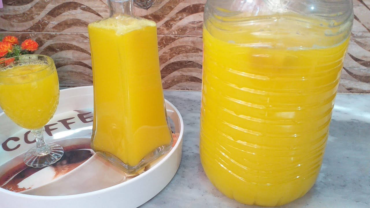 شربات بوفاريك  بذوق البنان 🍌وصفة تجارية عدنا فبليدة وين مكنتو تشربو شربات بوفاريك 😋