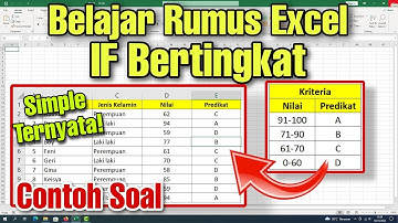 Belajar Rumus IF Bertingkat Pada EXCEL dengan Mudah dan Simple