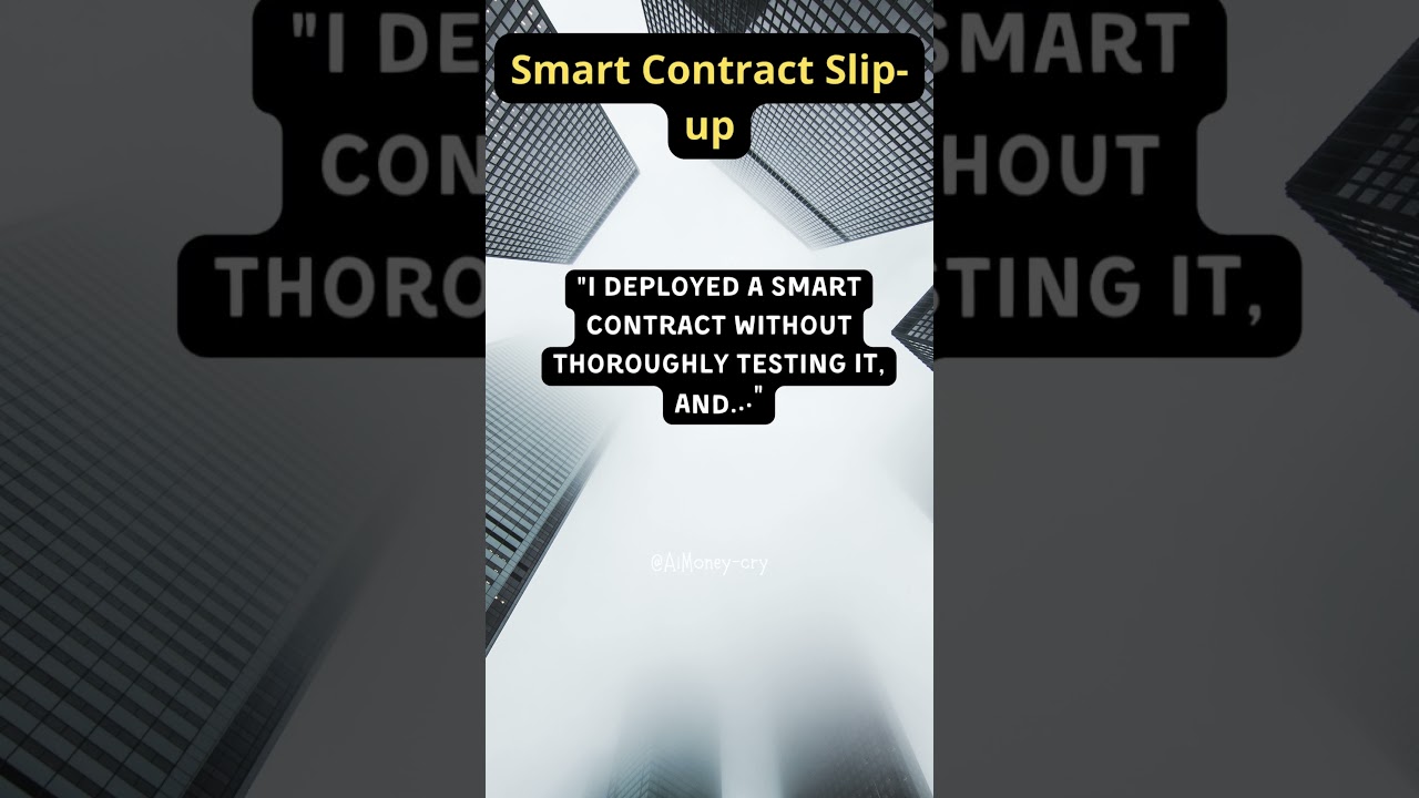 Smart Contract Slip up 