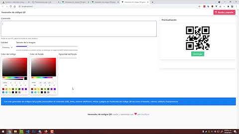 Generador de códigos QR gratuito y Open source